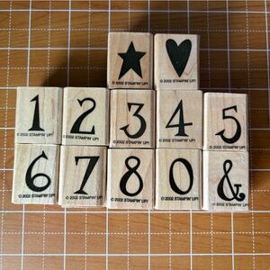 Stampin' Up! Numbers and Shape Rubber Stamp Set